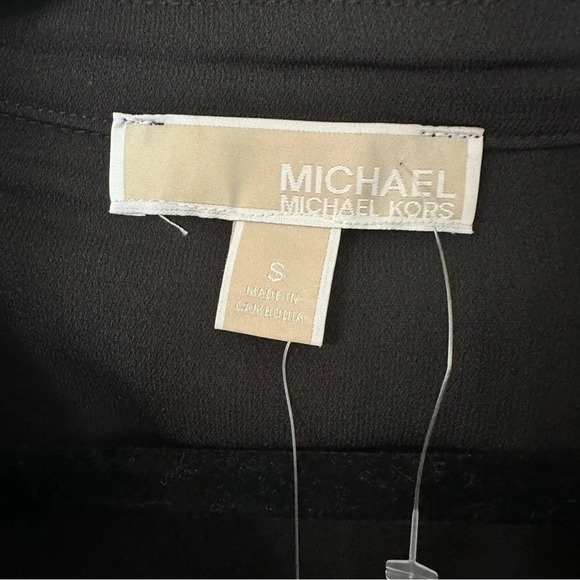 Michael Kors Drapey Crepe Trench Dress Women’s Black Sleeveless Size S NWT - Picture 5 of 10